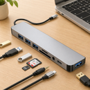 Hub USB-C 8 em 1 Premium